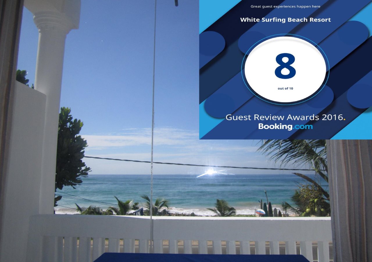 White Surfing Beach Resort in Talpe, Sri Lanka