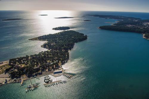 Sailboat on the sea in Medulin, Croatia