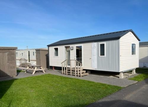 Moderne stacaravan in Middelkerke, Belgium