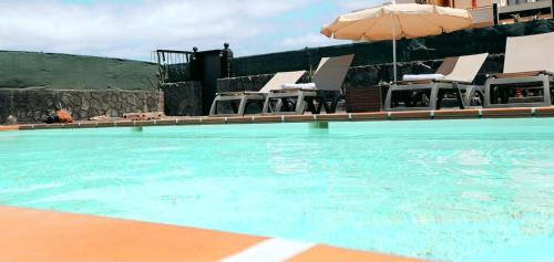 Burgado Beach in Playa Blanca, Spain