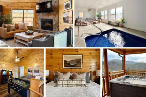 Modern Cabin w Indoor Pool MTN View Game Room — 4-Star Luxury Hotel in Pigeon Forge, United States