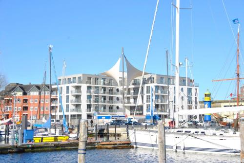 Apartment 20 Blickrichtung Binnenhafen WestInnenstadt — 4-Star Luxury Hotel in Eckernfoerde, Germany