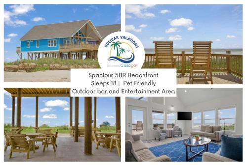 Spacious Beachfront 5BR with Gorgeous Ocean views Blue Footed in Bolivar Peninsula, United States