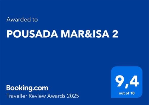 Pousada Mar&Isa 2 - carbon neutral hotel in Unknown City