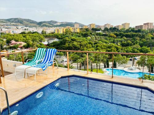 Atico Duplex Con Piscina Privada Jacuzzi Y Gimnasio — carbon neutral stay, Benalmadena