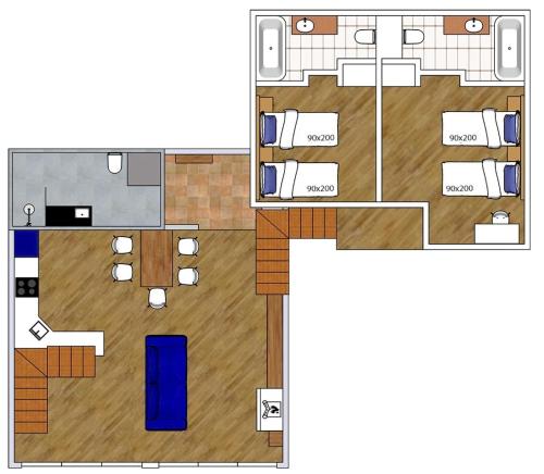 George Snow Apartments in New Gudauri fireplace 50m to Gondola lift