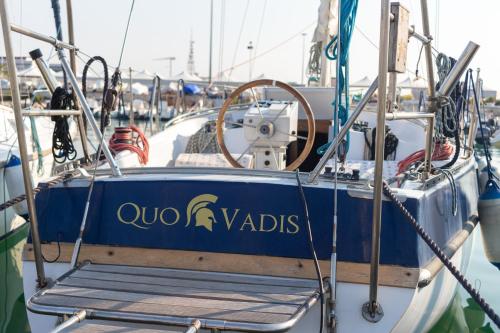 Quo Vadis Yacht in Bisceglie Harbor in Bisceglie, Italy