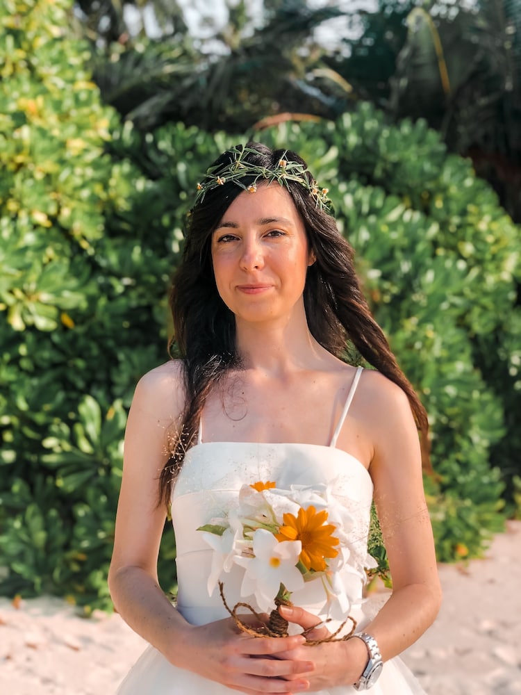 Outdoor wedding area