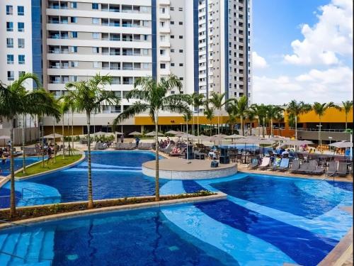 Apartamento dentro de resort próximo do Thermas dos Laranjais in Olimpia, Brasil