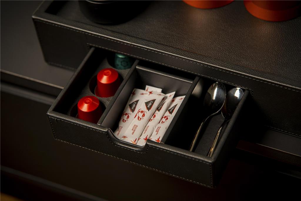 coffee and water in every room