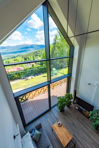 Dwupoziomowy luksusowy Apartament Platinum widok na góry prywatna sauna w cenie taras 3 łazienki Luksus i natura Sunny Slope Szklarska Poręba — 4-Star Luxury Hotel in Szklarska Poreba, Poland
