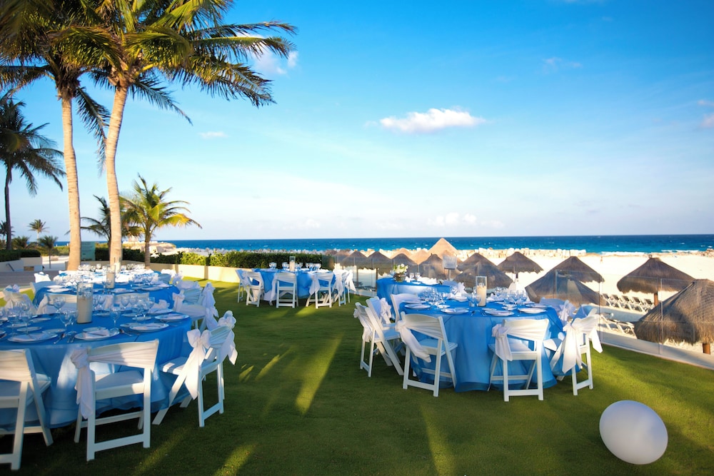 Outdoor wedding area