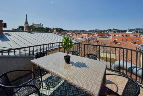 Skyline Penthouse with Terrace — 4-Star Luxury Hotel in Bratislava, Slovakia