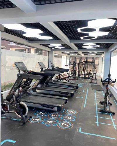 The elegant cozy two bedroom apartment with amazing city views heated swimming pool fully equipped gym and a child play area and free parking space