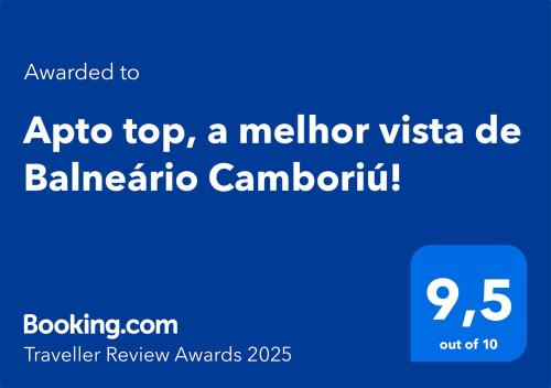 Apto top a melhor vista de Balneário Camboriú