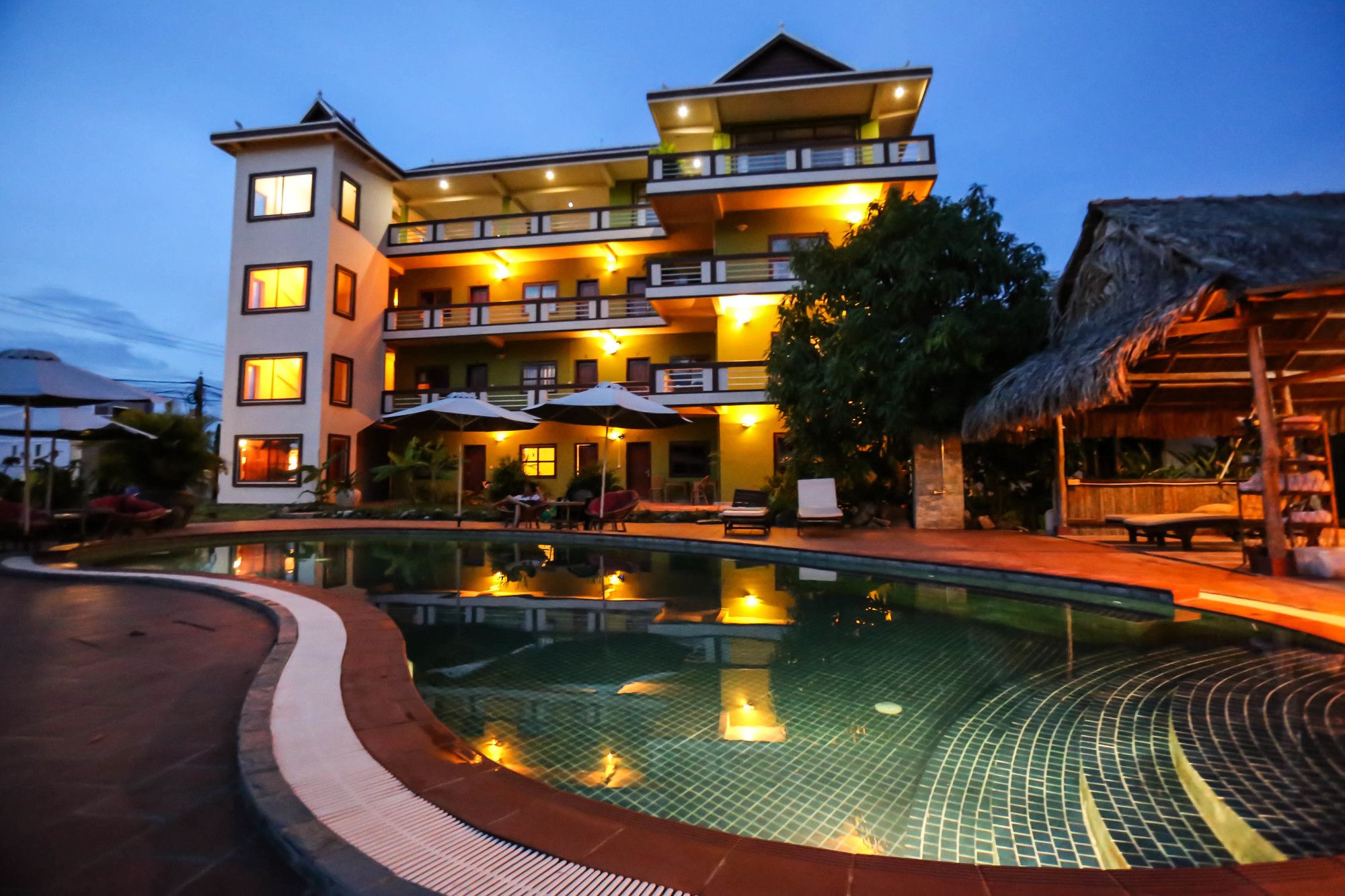 Two Moons Hotel in Kampot, Cambodia