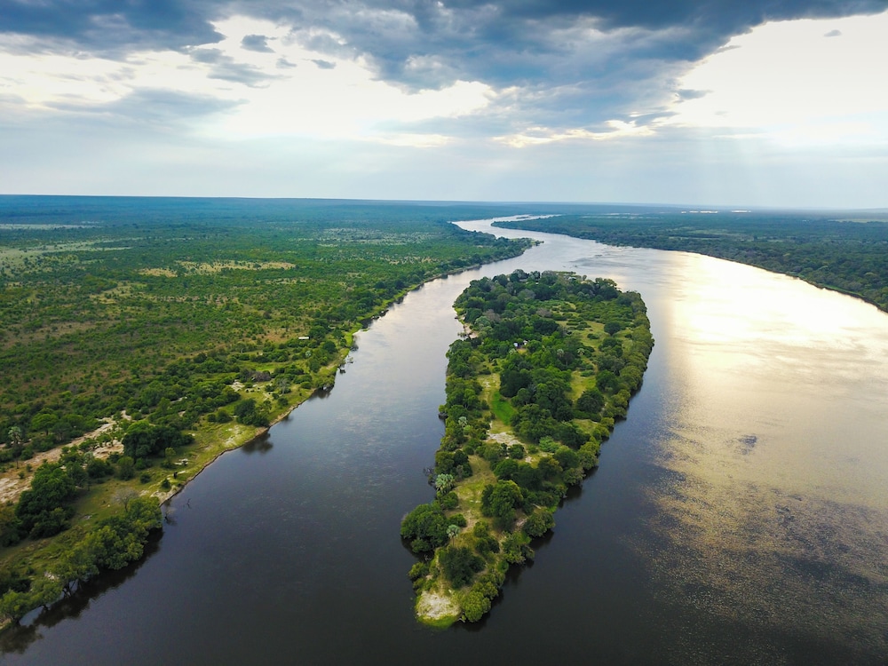 Chundu Island in Victoria Falls, Zimbabwe