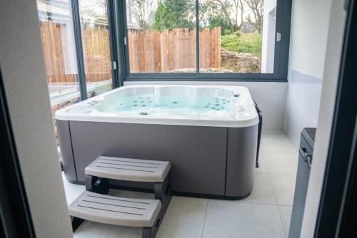 Projecteur sur ma bulle Studio Viens dans ma bulle avec JACUZZI privé — hotel in Vertou