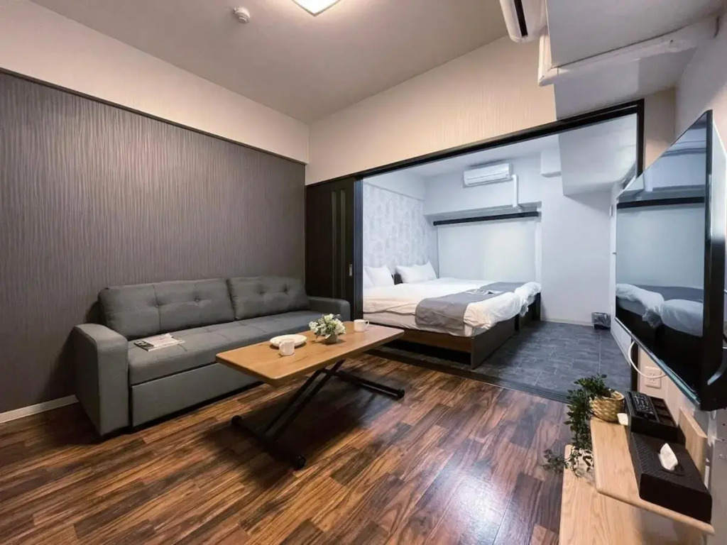 Casaen by b hotel 1BR with balcony near Hondori Shopping Arcade 6PPL in Hiroshima, Japan