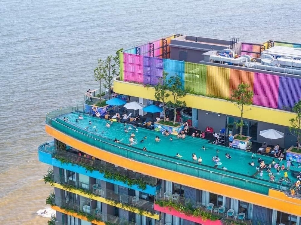 Hotel Sea View in Unknown City, Vietnam