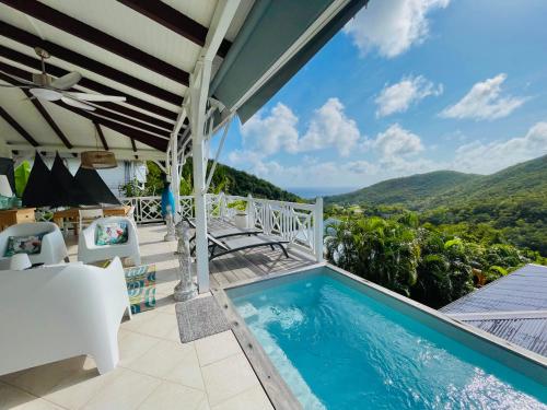 Villa Douceur Tropicale Sainte Luce vue mer — 4-Star Luxury Hotel in Sainte-Luce, Martinique