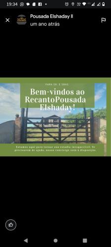Recanto Pousada Elshaday sede pet-friendly hotel Osvaldo Cruz