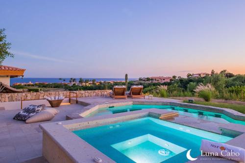 Sea of Cortes Views Fire Pit Outdoor Living in Cabo San Lucas, Mexico