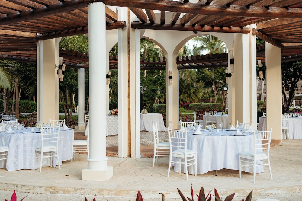 Outdoor wedding area