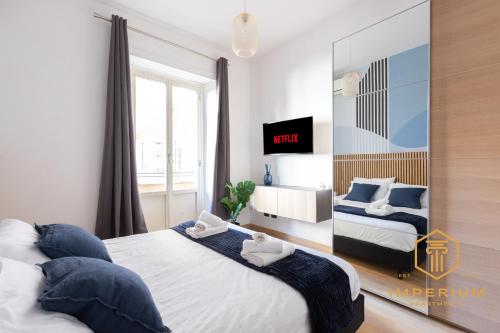 Imperium Deluxe Apt 300mt to Metro B 3 bedrooms Panoramic view A C — 4-Star Luxury Hotel in Rome, Italy