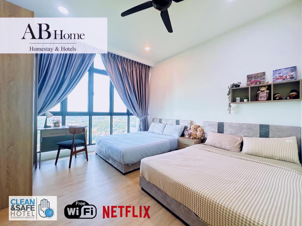 Abhome Korea Suite #Green Haven #360 City View #Masai Jb — 4-Star Luxury Hotel in Johor Bahru, Malaysia