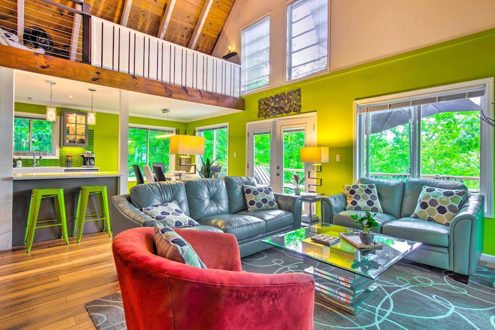 Mtn View Gem in Lake Lure with Game Room and Fire Pit - photo 2