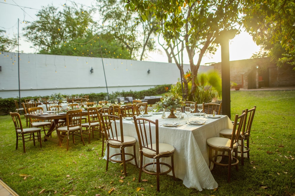Outdoor wedding area