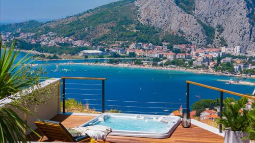 Casa Vita featuring a sea view billiards and heated pool — 4-Star Luxury Hotel in Omis, Croatia