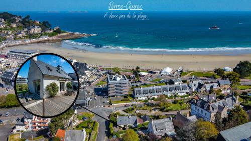 Les Hortensias à 50 m de la plage de Trestraou in Perros-Guirec, France