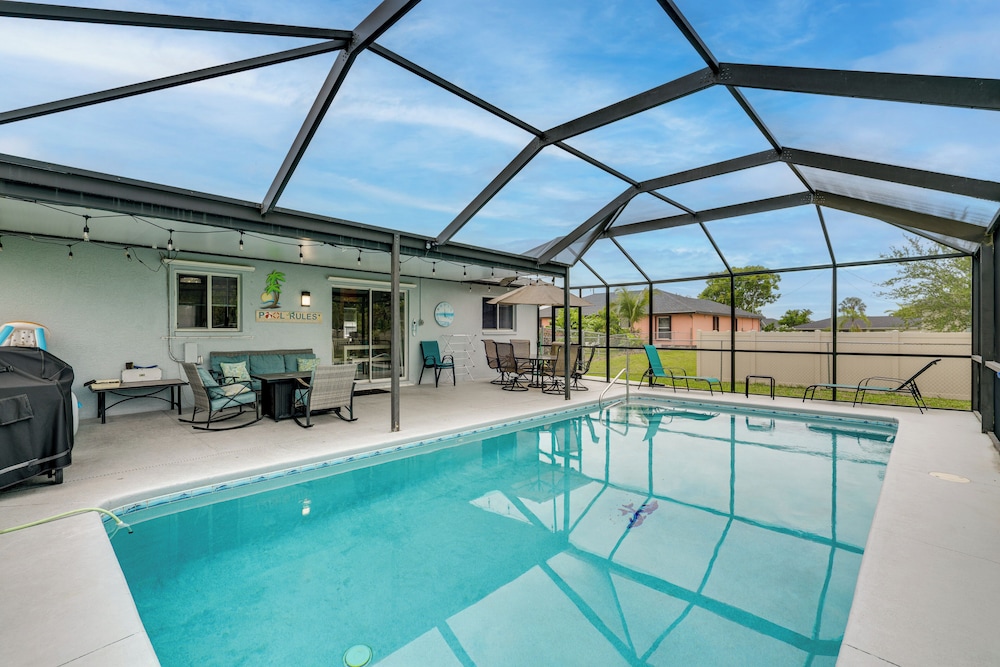 5 Mi to Shore: Gem w Pool & Yard in Cape Coral