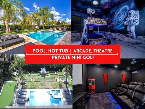 EPIC 10min Disney Fun Villa Mini Golf Arcade Theater — 4-Star Luxury Hotel in Orlando, United States