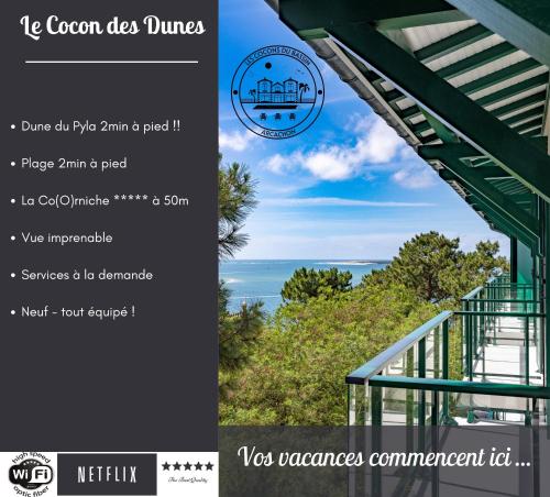 Le Cocon Des Dunes Vue Mer Plage Corniche A Pied — La Teste De Buch
