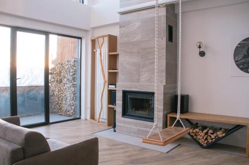 George Snow Apartments in New Gudauri fireplace 50m to Gondola lift — 4-Star Luxury Hotel in Gudauri, Georgia
