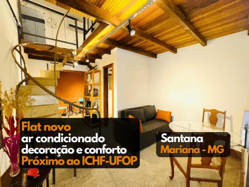Lindo Flat3 ar condicionado próx ICHF UFOP Mariana MG in Mariana, Brasil