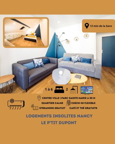 P’tit Dupont F3 Nancy Thermal Logements Insolites in Nancy, France