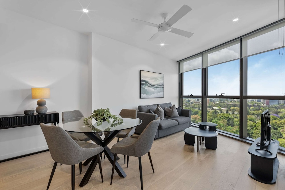 Luxe City Escape at QWR Pool Casino River Views in Brisbane, Australia