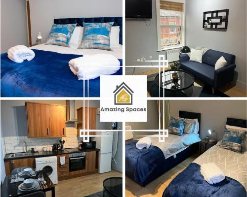 City Centre 2 Bed Flat Sleeps 3 for Work and Leisure with Free Wifi by Amazing Spaces Relocations Ltd — 4-Star Luxury Hotel in Warrington, United Kingdom