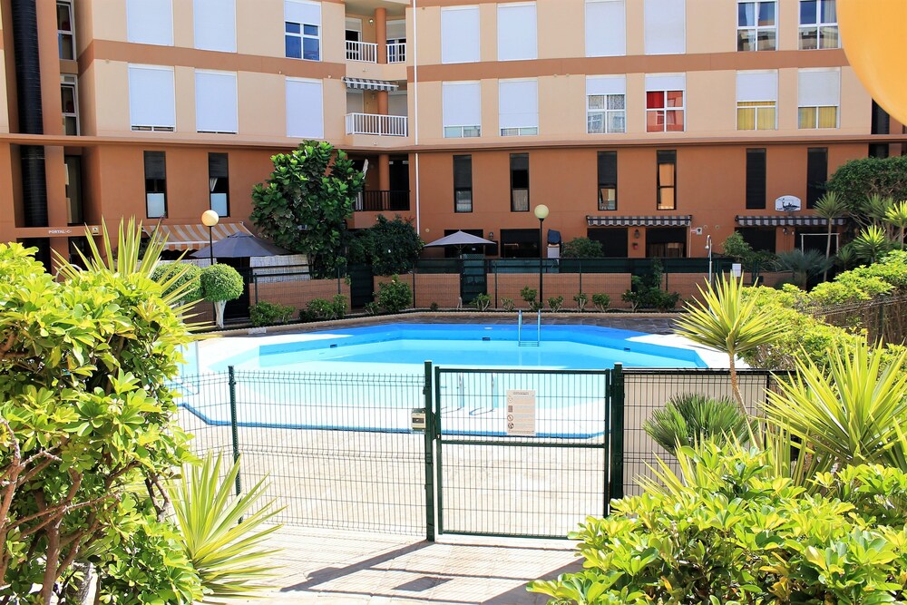 Duplex beach 2 bedrooms terrace and pool in Granadilla De Abona, Spain