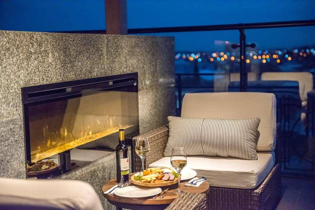Best Western Kutaisi Roof Top Terrace at night