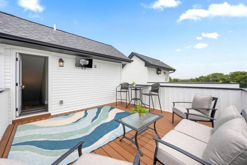 Urban Rooftop of Downtown in Clarksville, United States