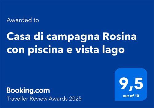Casa di campagna Rosina con piscina e vista lago — 4-Star Luxury Hotel in Gravedona-San Gregorio, Italy