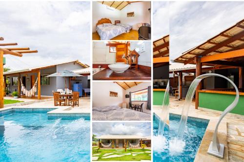 Espaço inteiro:piscina aquecimento solar 2 suítes in Pirenopolis, Brasil