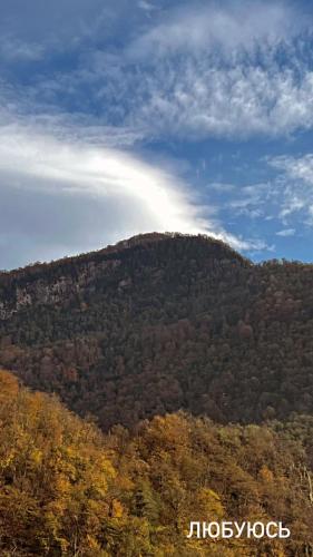 Cottages in mountains