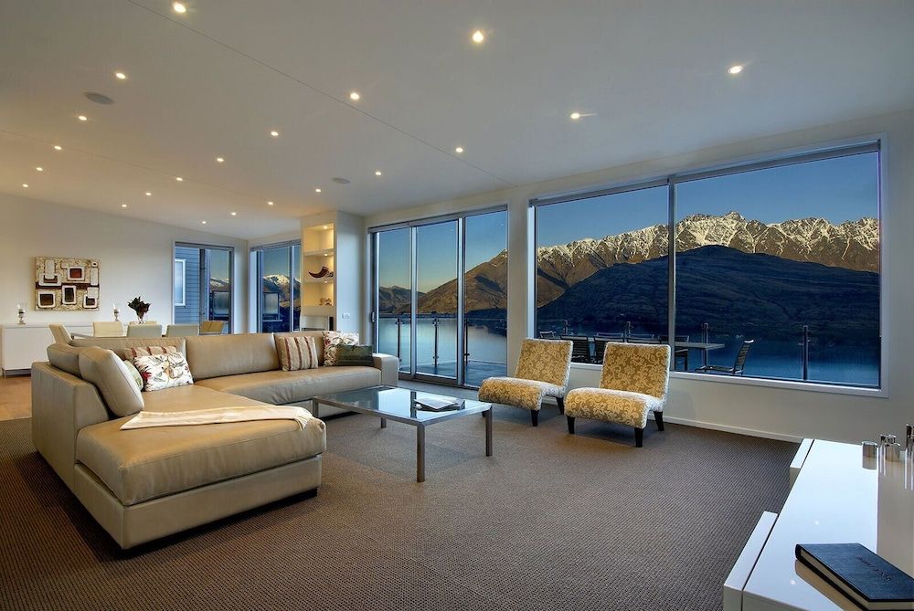 Bel Lago every room with a lake view in Queenstown, New Zealand