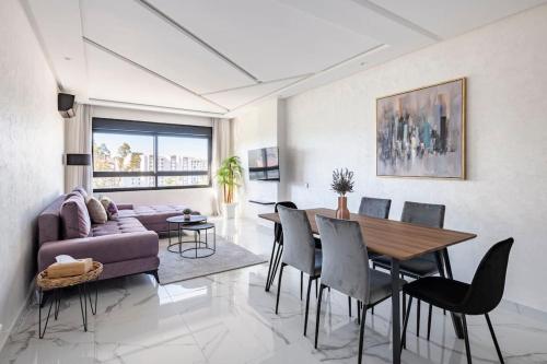 Sunny Seaview 2BR with Expansive Balcony — 4-Star Luxury Hotel in Tangier, Morocco